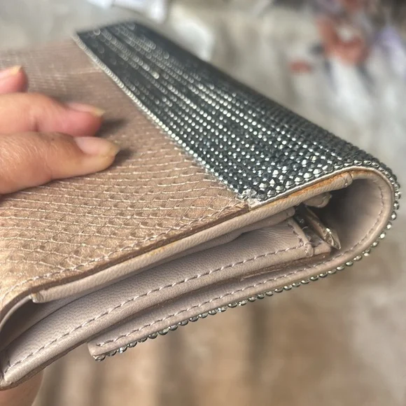 Swarovski crystal and python vintage shoulder clutch - Picture 4 of 16